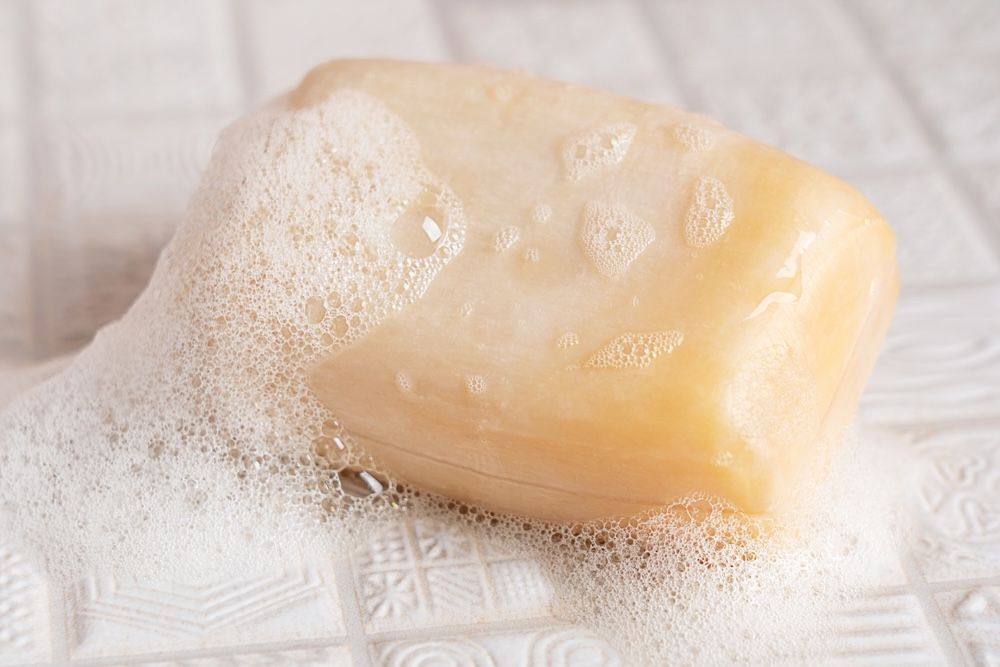 A bar of soap: One of the most common examples of surfactants, soap uses both hydrophilic and hydrophobic properties to effectively lift dirt and oils.