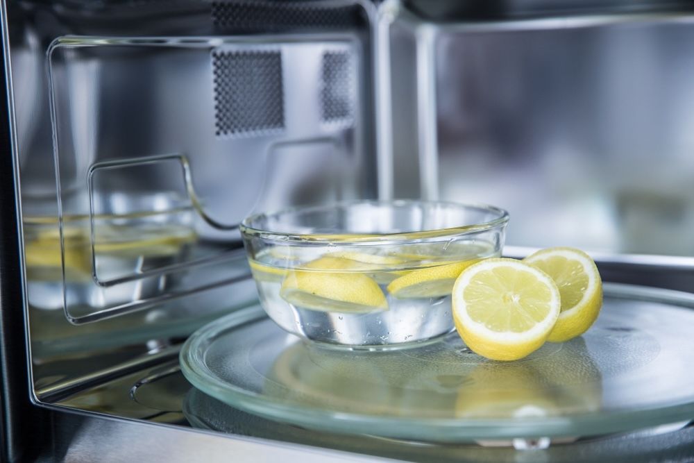 Steam cleaning your microwave with lemon and water is an easy and natural way to loosen grime and eliminate odors.