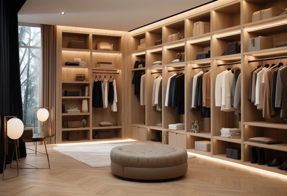 Walk-in closet.