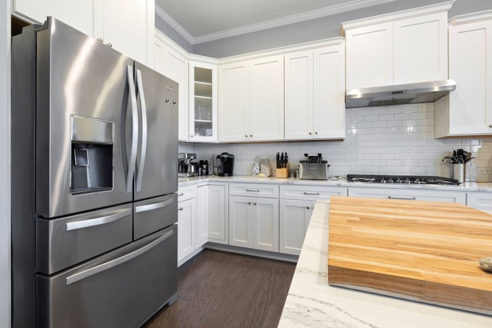 Cleaning stainless steel appliances requires effort.