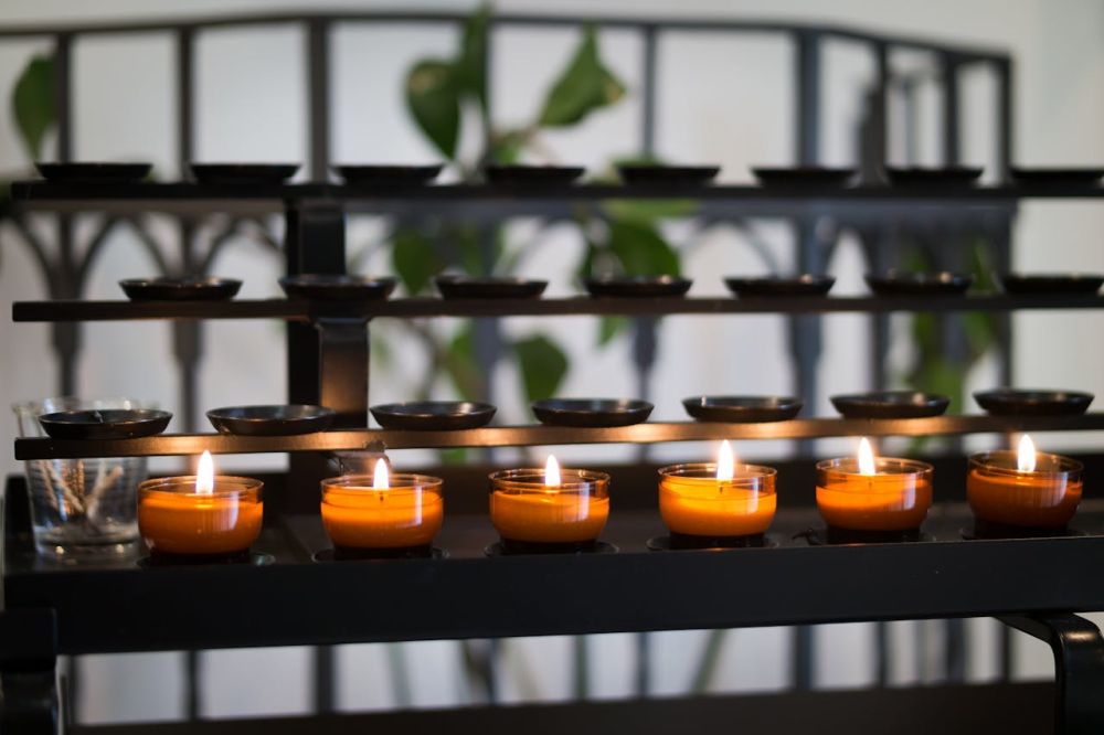 Use candles to create good atmosphere at home.