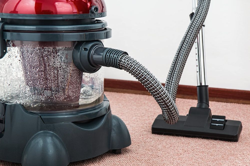 Vacuum cleaning to get rid of the dirt.