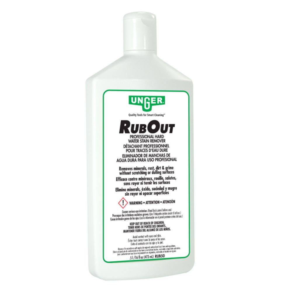 RUBOUT is effective in removing limescale from shower doors and taps, while steaming provides a thorough hygienic clean.