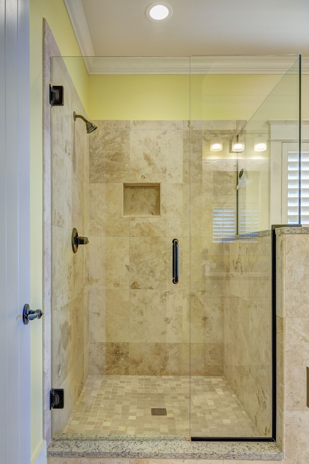 Perfect clean shower walls.