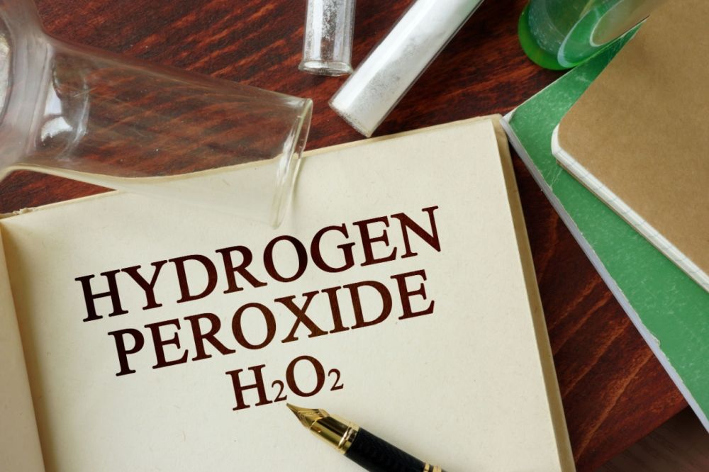 Using hydrogen peroxide to clean silver.
