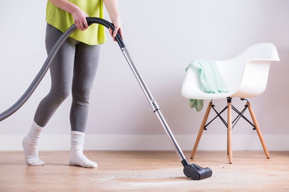 Vacuuming is usually the first step in the hardwood floor cleaning procedure.