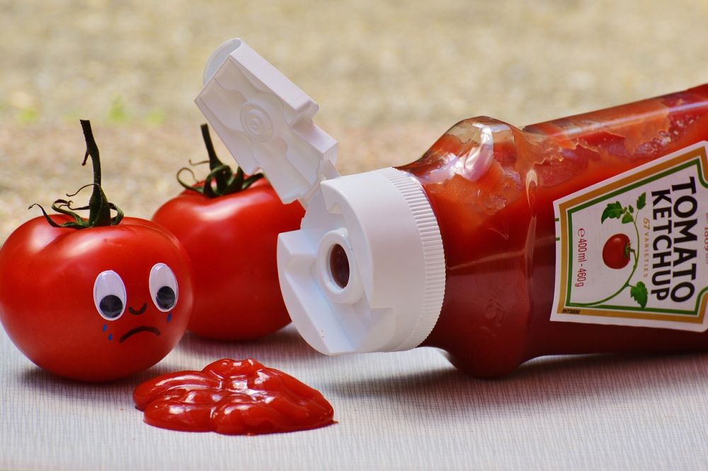 Fun fact: ketchup can not only tasty condiment but can help you in cleaning burnt pans.