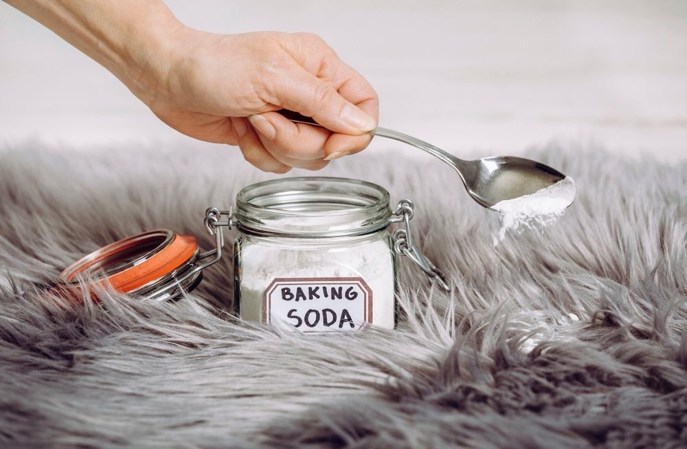 Baking soda is a powerful deodorizer. Sprinkle it on carpets and let it sit before vacuuming to eliminate odors and keep your home smelling fresh.