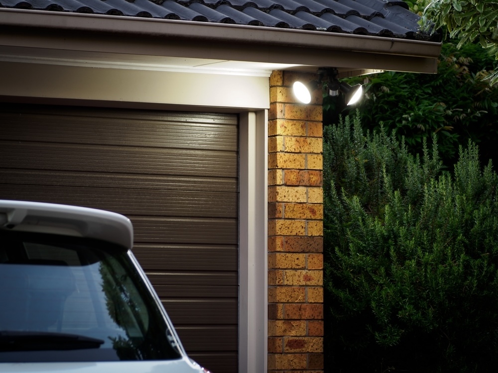 Smart outdoor lighting activates in response to movement, providing security and illumination where it's most needed.